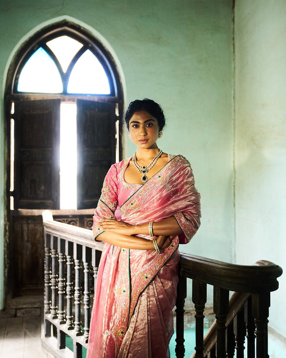 Hiraani tissue blouse - Pastel pink