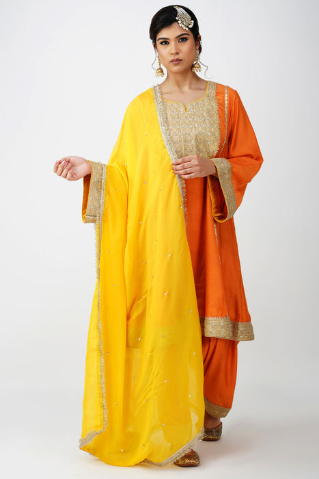 Saffron Royal Heritage Suit Set