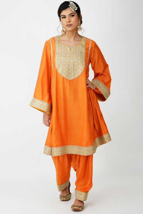 Saffron Royal Heritage Suit Set