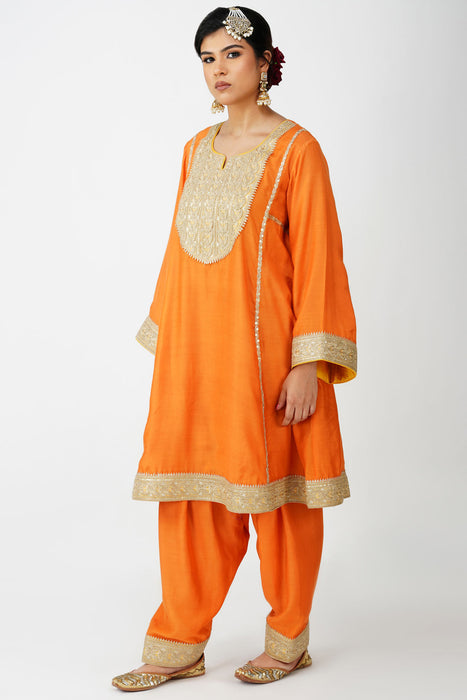 Saffron Royal Heritage Suit Set