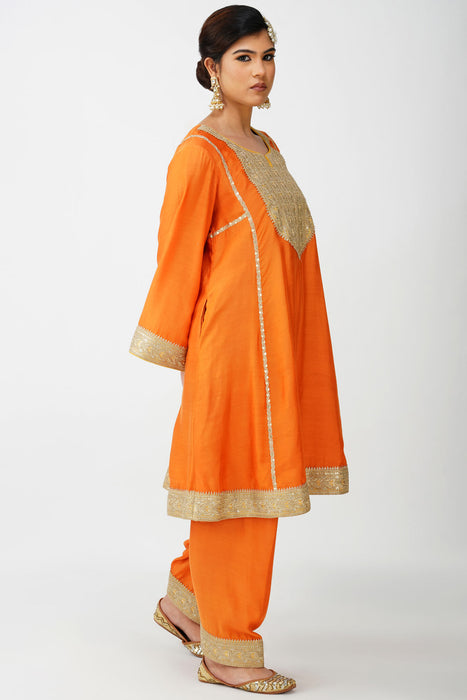 Saffron Royal Heritage Suit Set