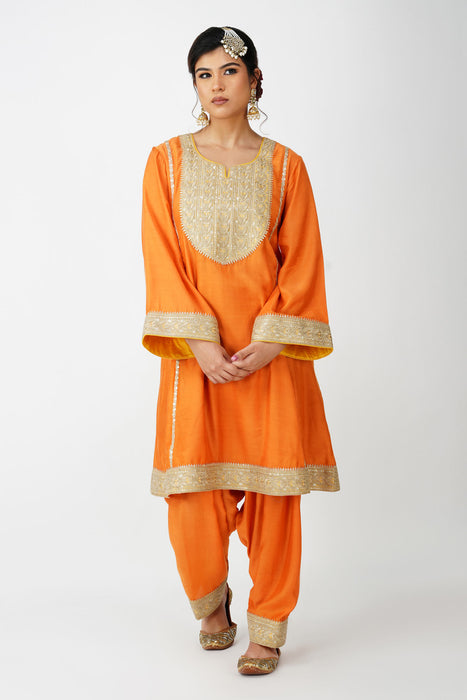 Saffron Royal Heritage Suit Set