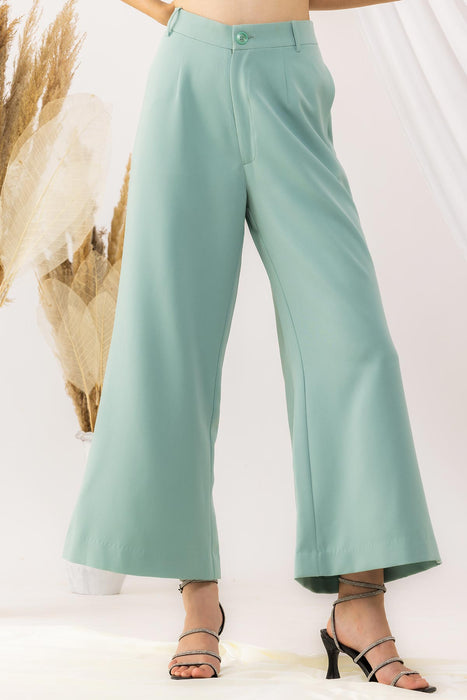 Sea Green Flared pant