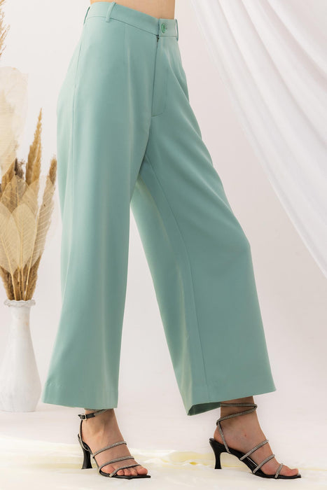 Sea Green Flared pant