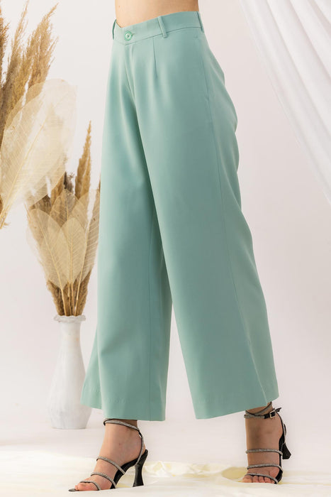 Sea Green Flared pant