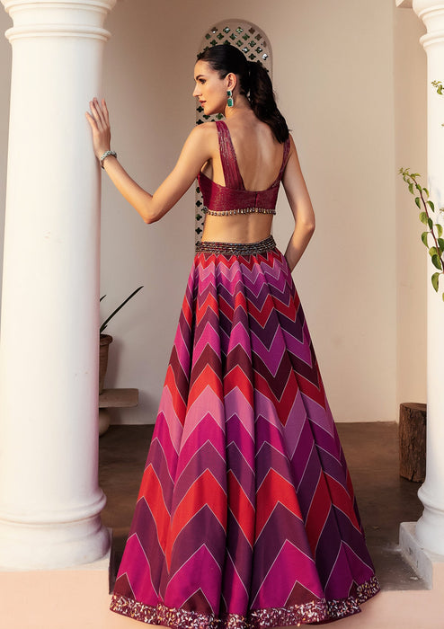 LEHER RUBY LEHENGA SET