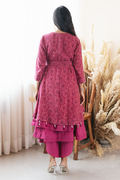 Bahaar Ruby Belted Tunic and Pants Set