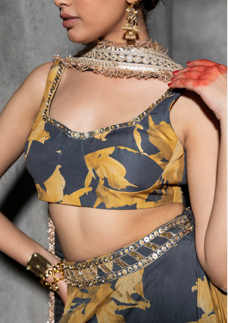 Amara Honey Lehenga Set