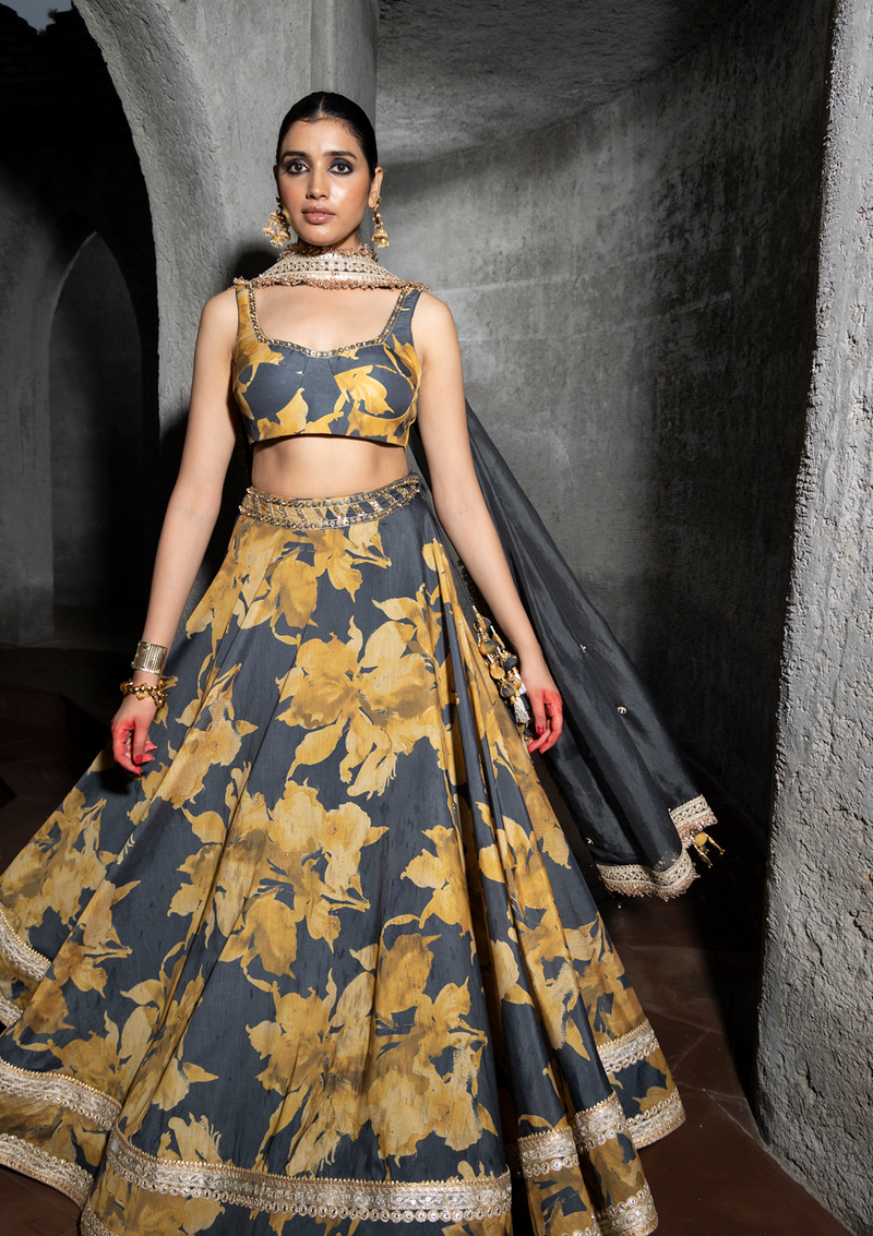 Amara Honey Lehenga Set