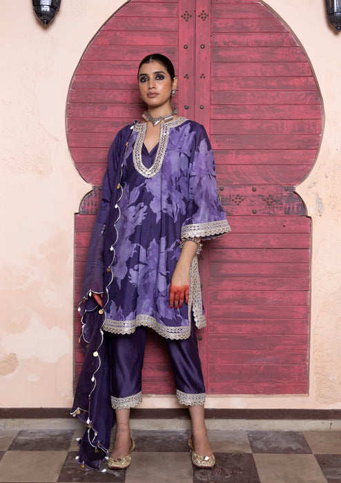 Amara Orchid Scallop Kurta Set