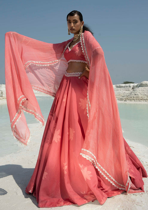 Zahra Peony Lehenga Set