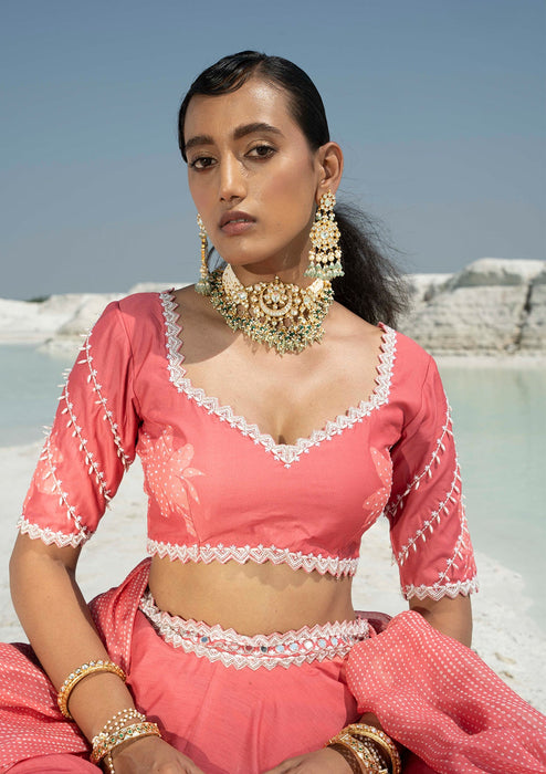 Zahra Peony Lehenga Set