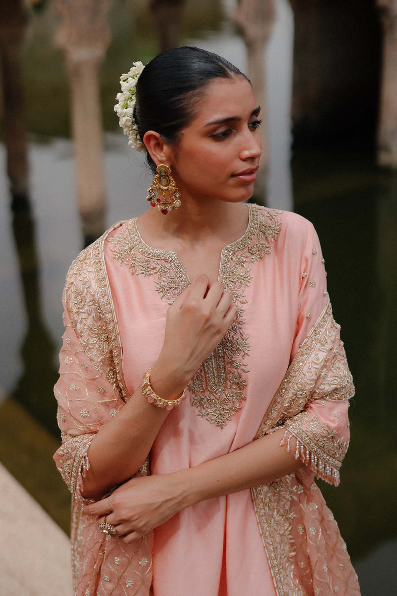 Maham - Pink Anarkali Set with Salwar & Dupatta