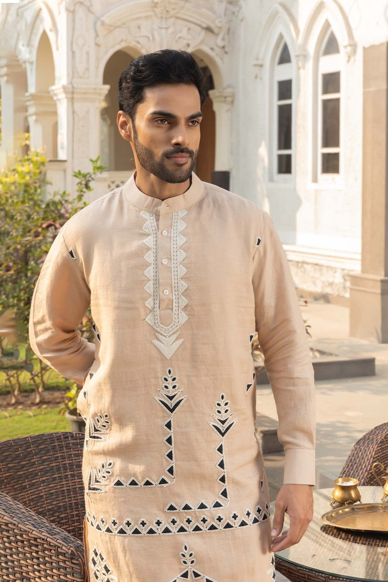 Ivory Linen Kurta