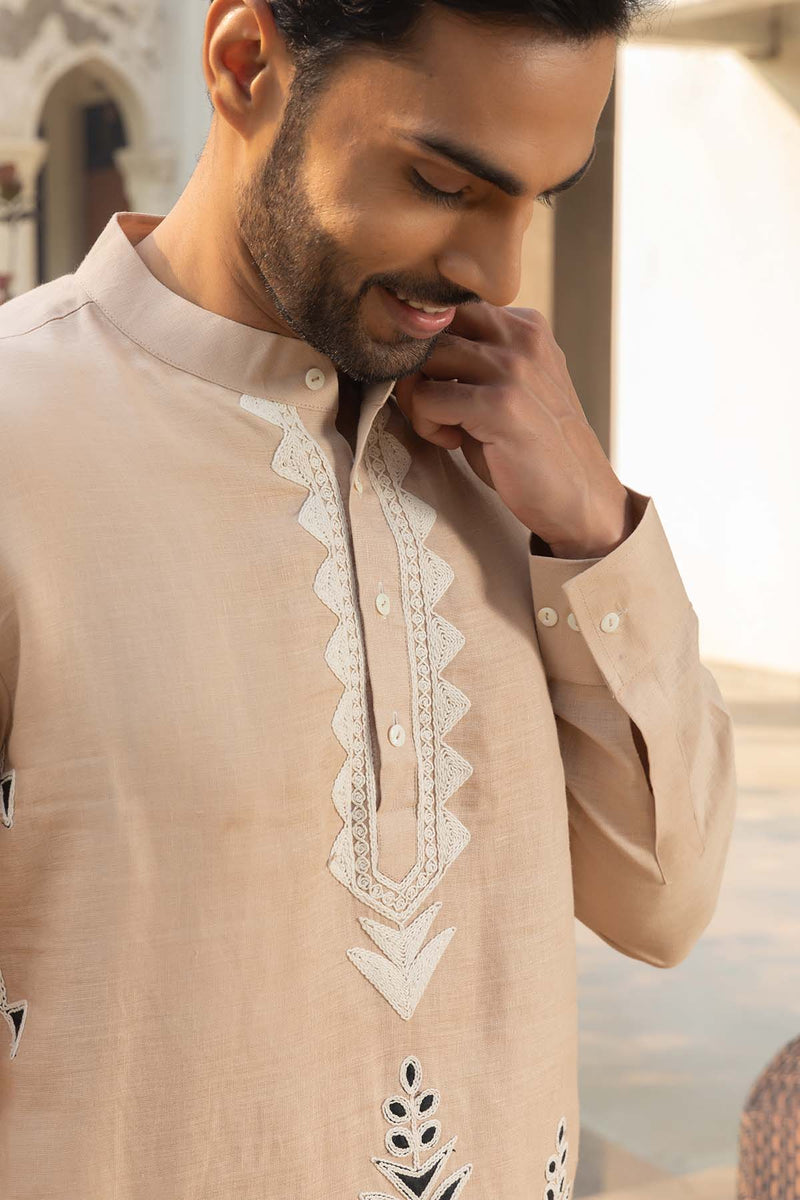 Ivory Linen Kurta