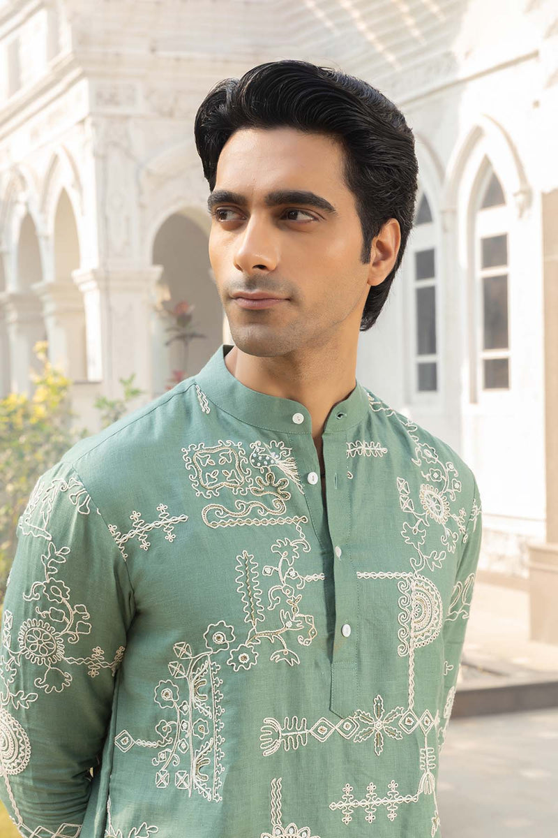 Cloud Linen Kurta