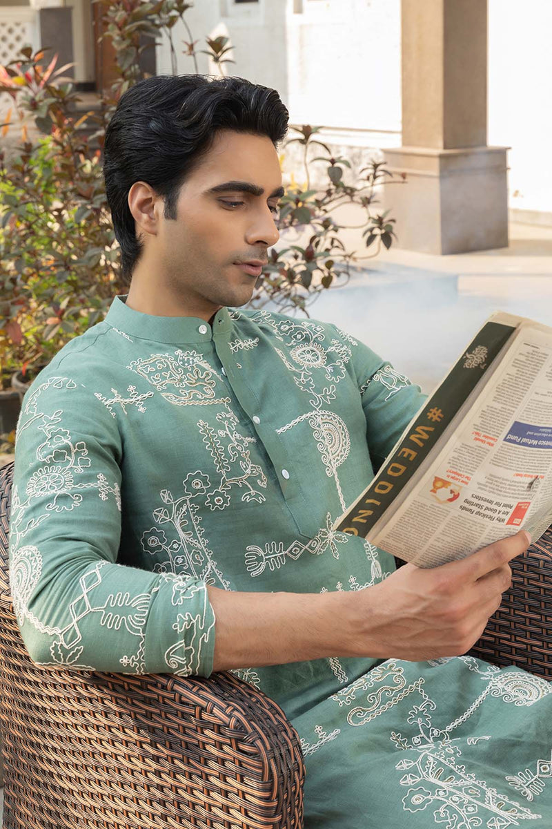Cloud Linen Kurta