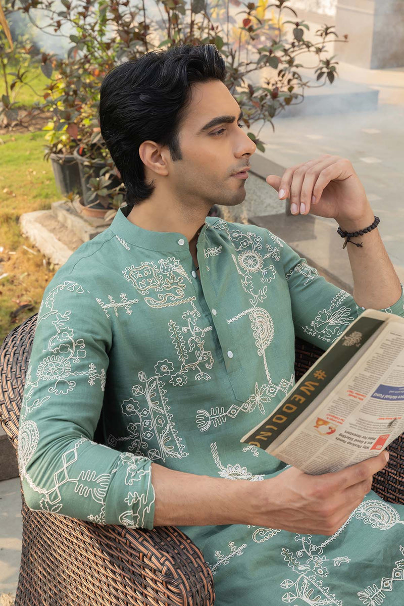 Cloud Linen Kurta