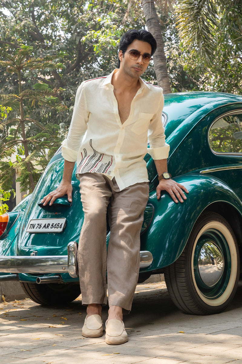 Ivory Breeze Linen Shirt