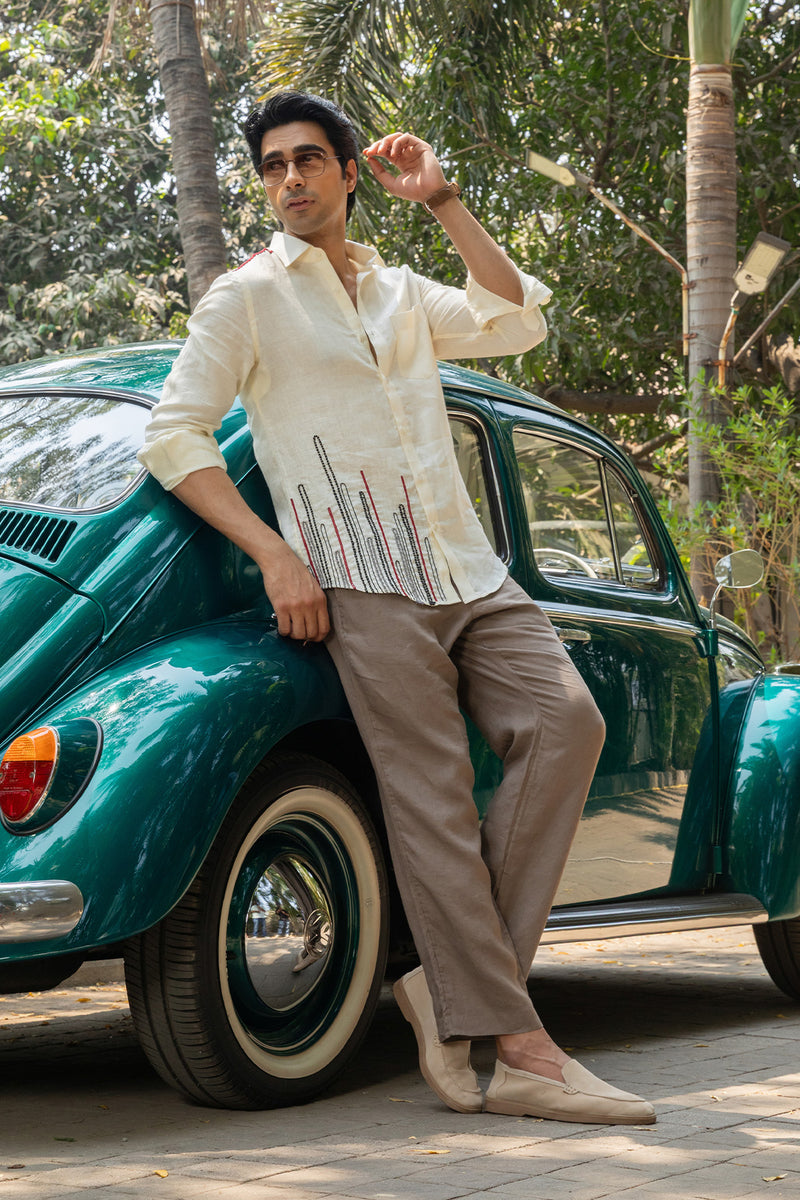 Ivory Breeze Linen Shirt