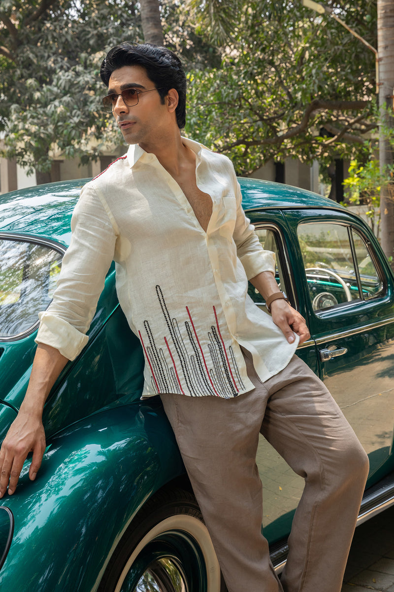 Ivory Breeze Linen Shirt