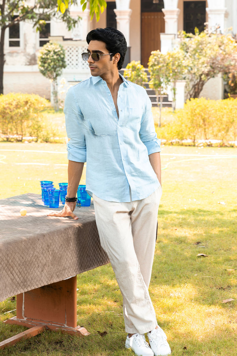 Sky Drift Linen Shirt
