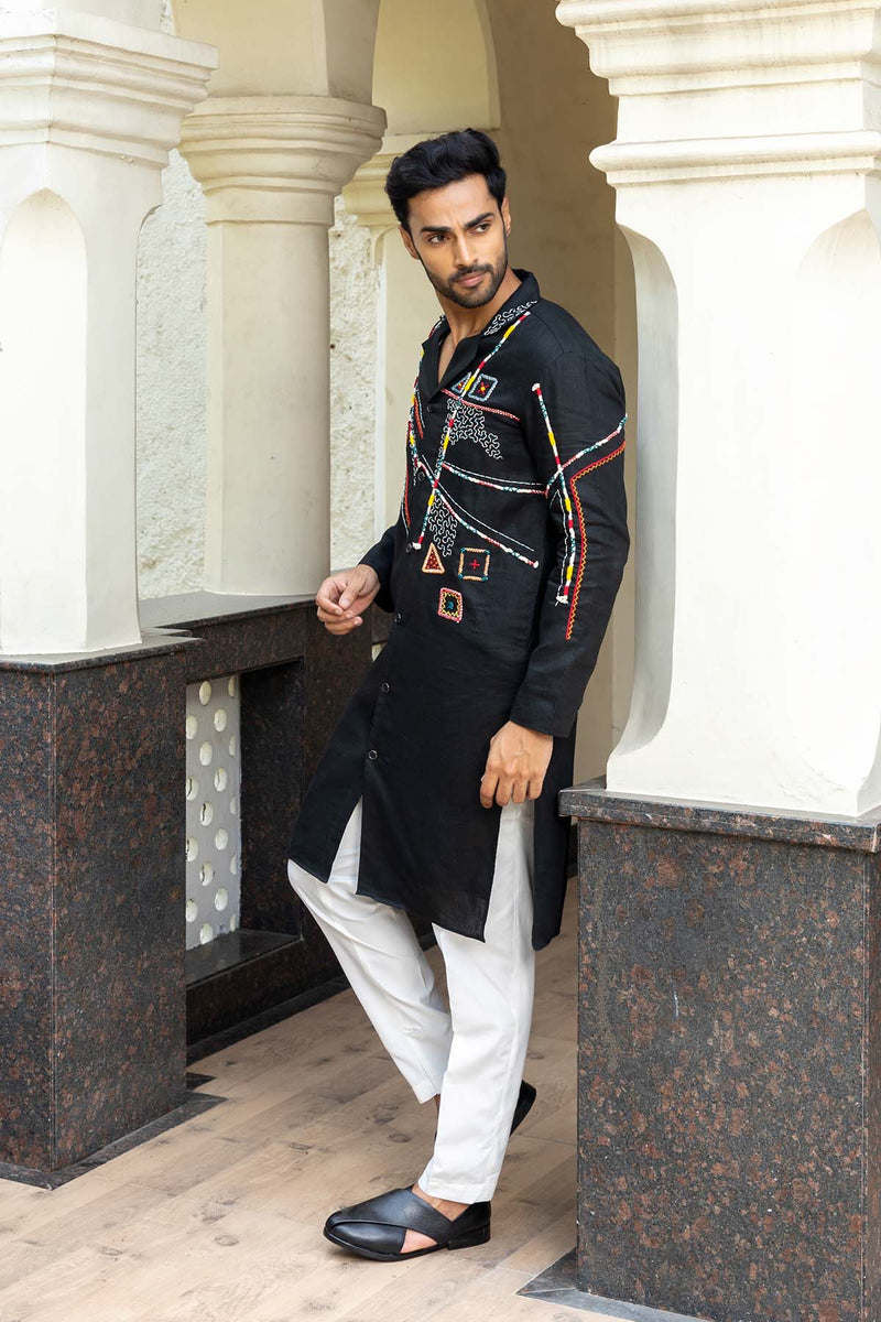 Shadow Linen Kurta