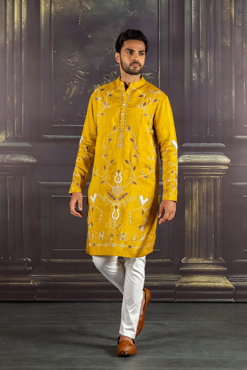 Golden Ember Kurta