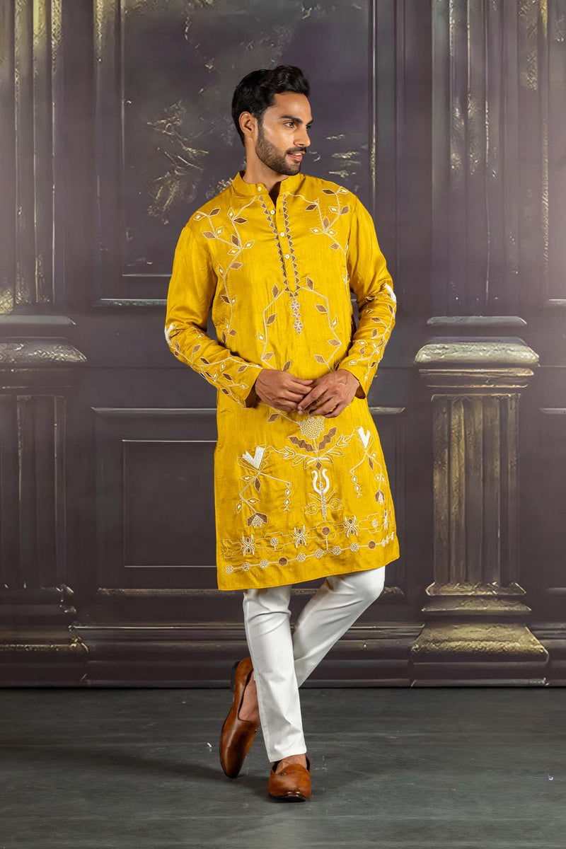 Golden Ember Kurta