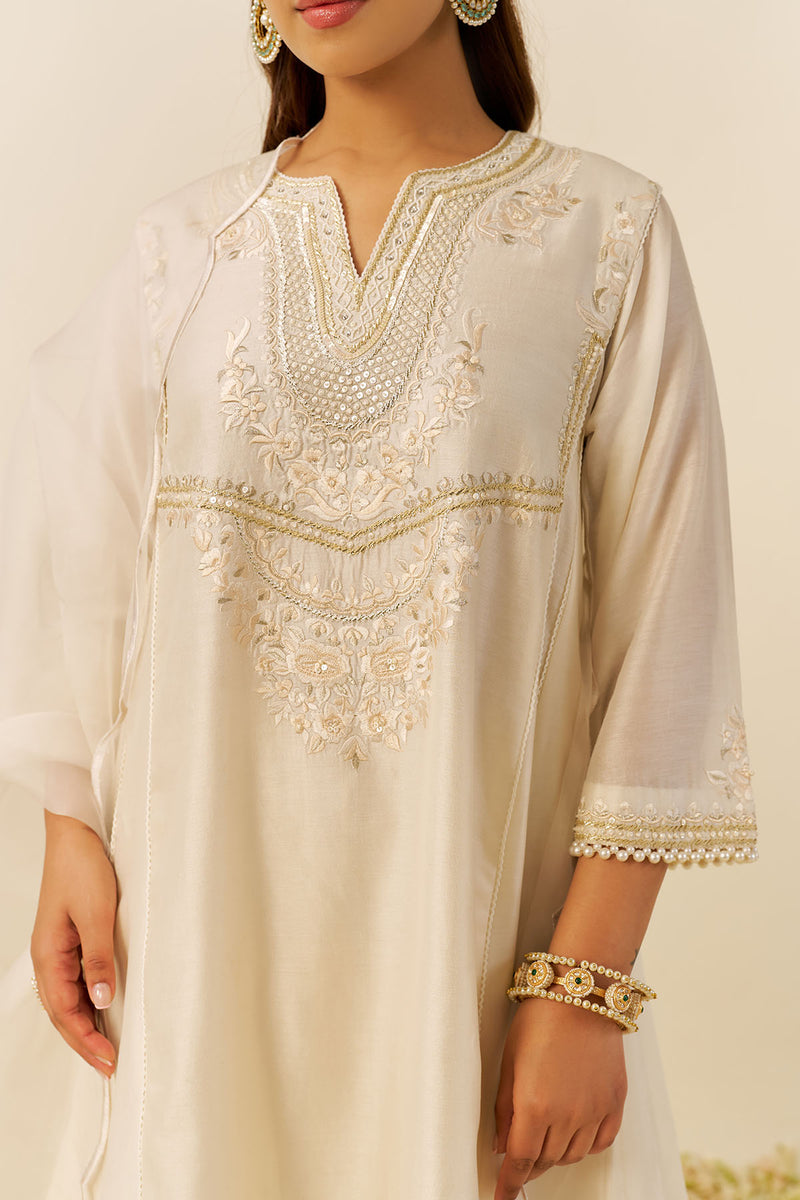 Aiza - Short Chauga With Salwar (Daisy Ivory)