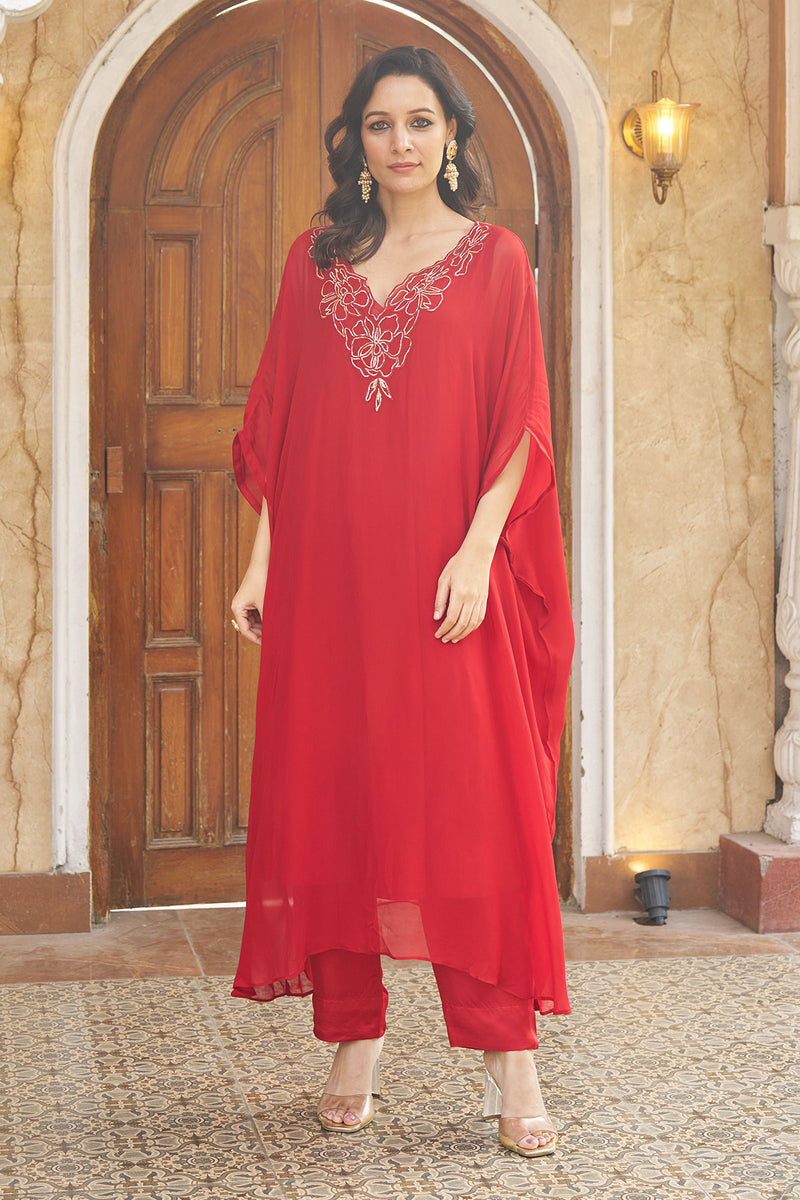 Ruya Red Kaftaan