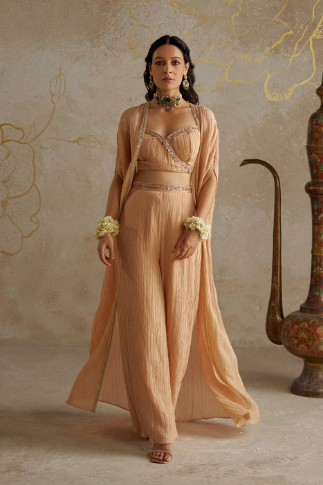 Blush Tissue Cape Set