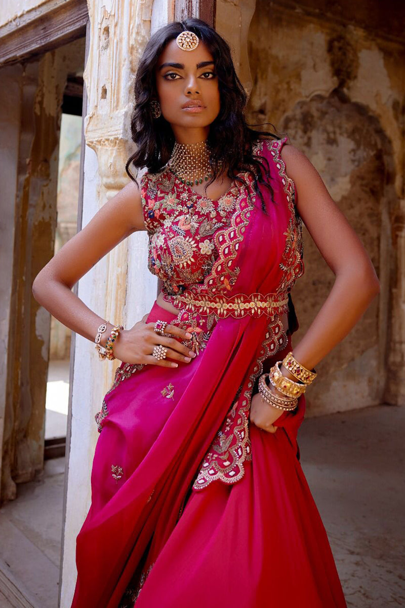 DRAPE SAREE SET