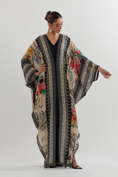 BOTANICAL PRINTED KAFTAN