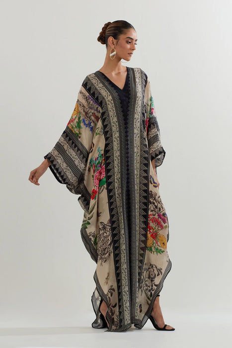 BOTANICAL PRINTED KAFTAN