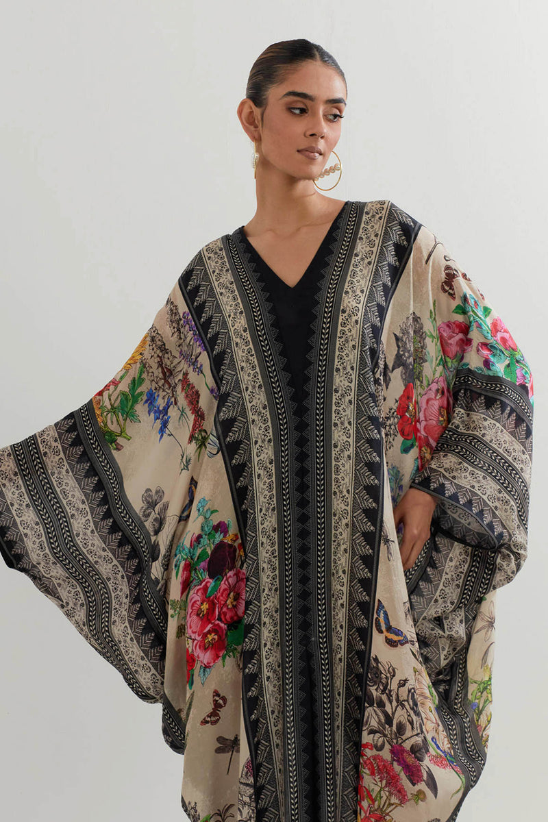 BOTANICAL PRINTED KAFTAN