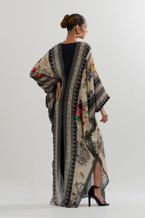 BOTANICAL PRINTED KAFTAN