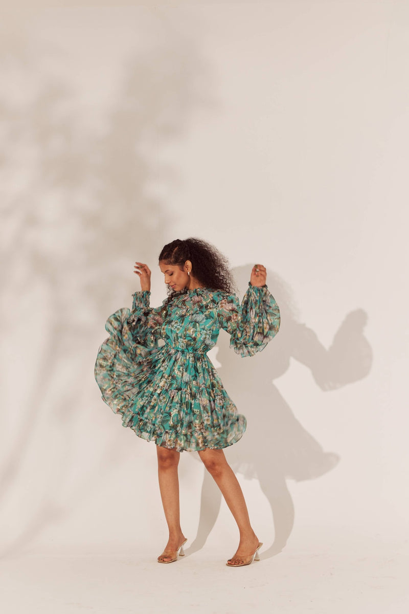 ALMOND BLOSSOM SHORT DRESS