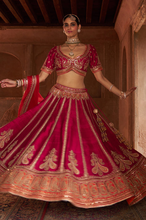 AMARA - HOTPINK LEHENGA