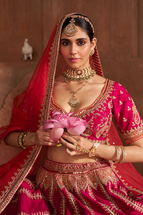 AMARA - HOTPINK LEHENGA