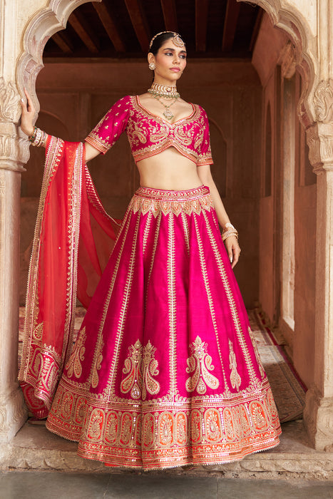 AMARA - HOTPINK LEHENGA