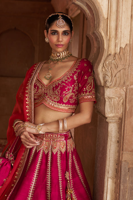 AMARA - HOTPINK LEHENGA