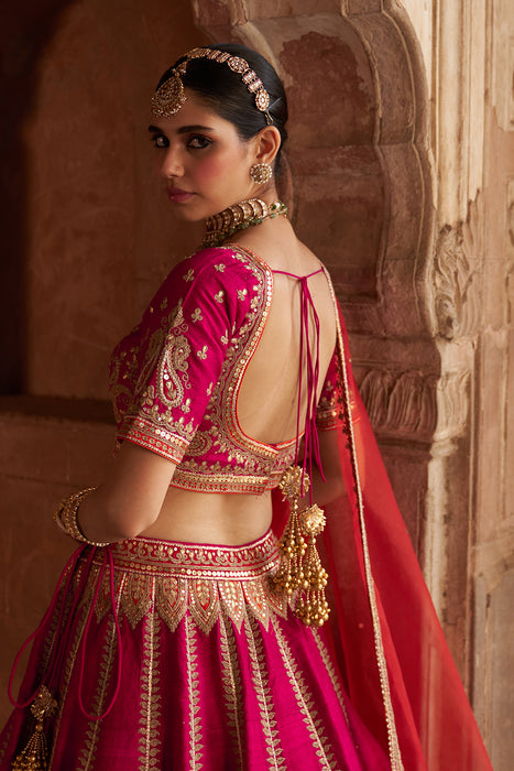 AMARA - HOTPINK LEHENGA