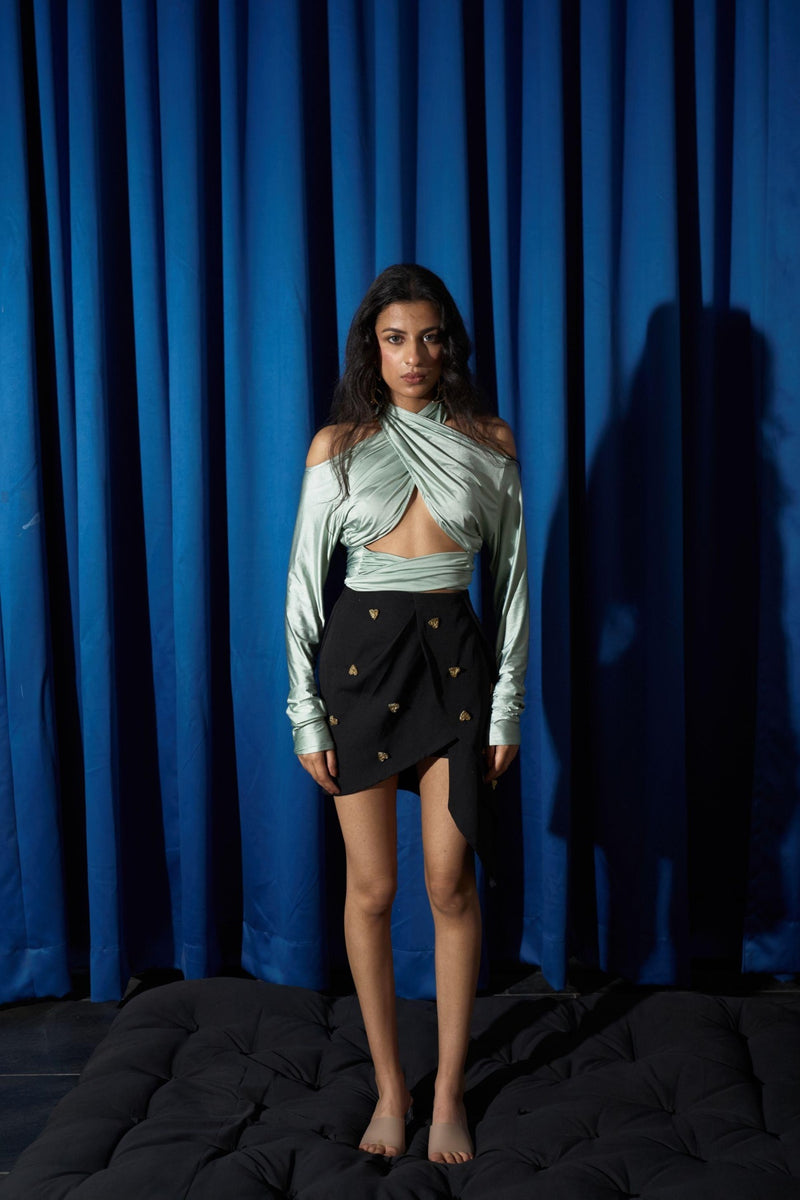 Amber Satin Top