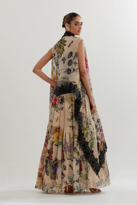 CAPE WITH INNER AND  SKIRT