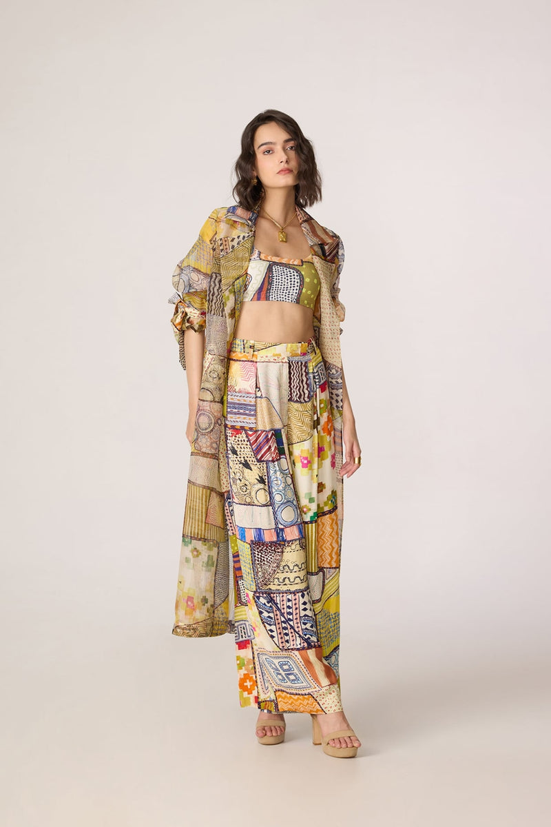 Belen Trench, Juniper Bustier & Jeja Trousers