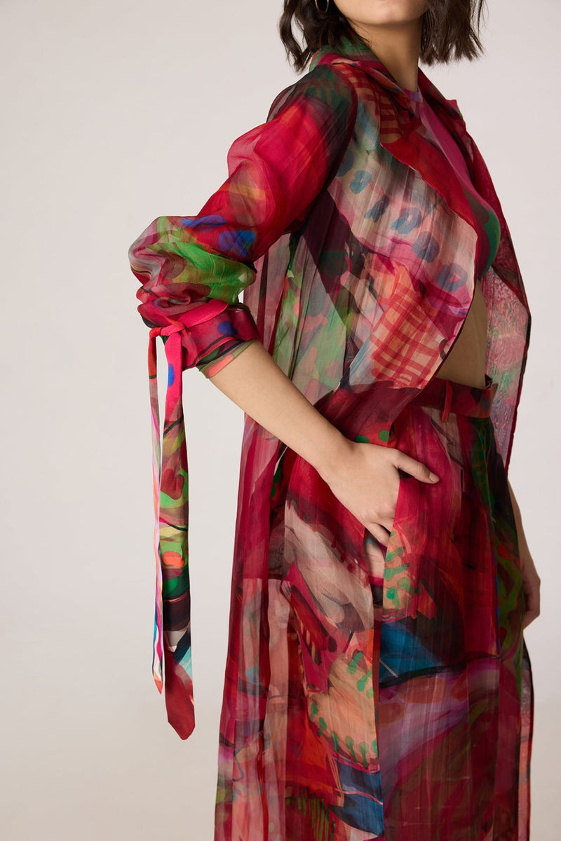 Belen Trench, Zavi Blouse & Vellora Trousers