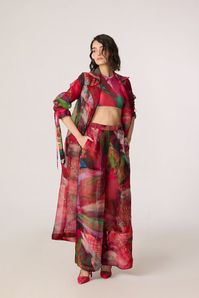 Belen Trench, Zavi Blouse & Vellora Trousers