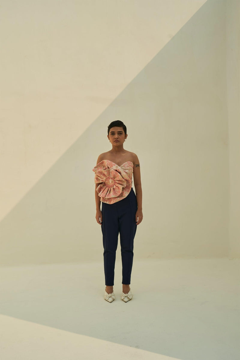Camellia Jaquard Corset Top