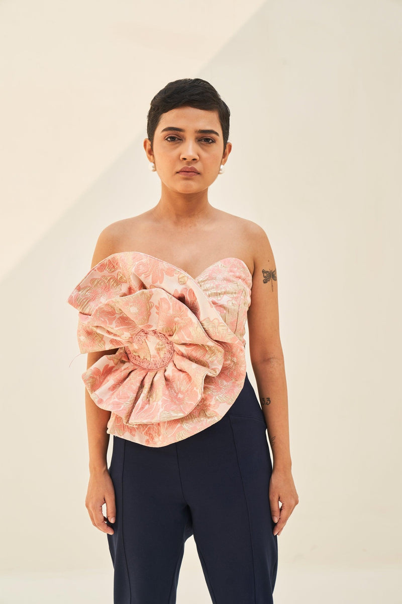 Camellia Jaquard Corset Top
